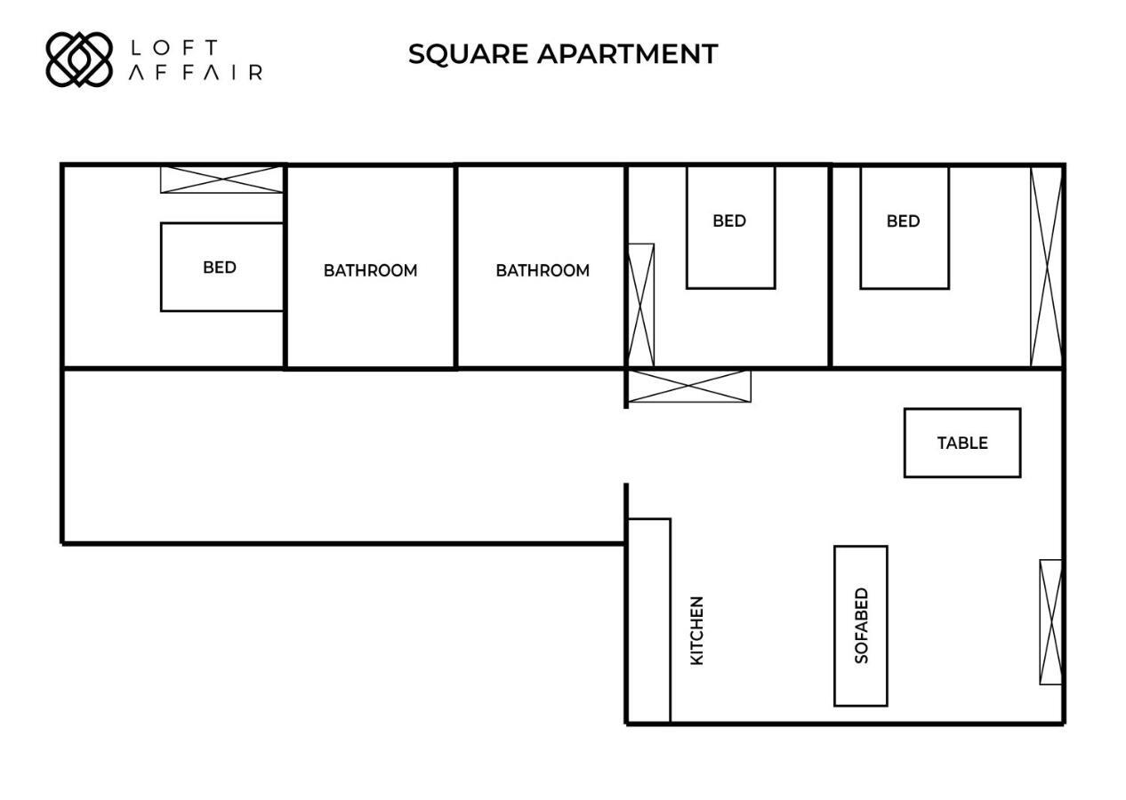 Square Apartment - Loftaffair Krakov Exteriér fotografie